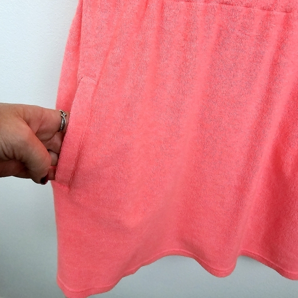 Offline by Aerie Coral Terry Cloth Swimsuit Coverup Dress NWT - Picture 7 of 11